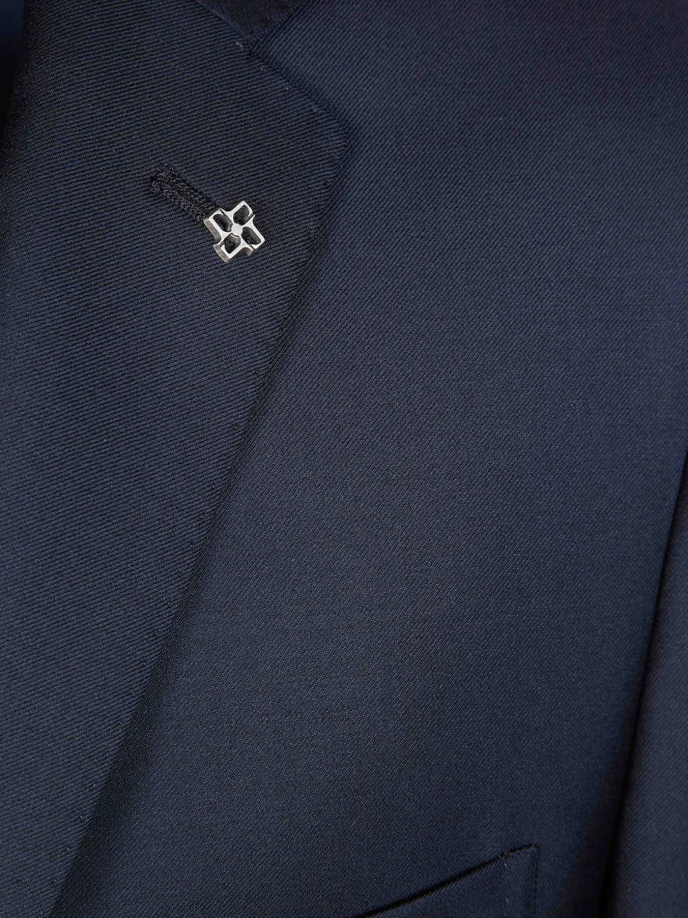 Tagliatore Tweedelig pak met enkele rij knopen Blauw