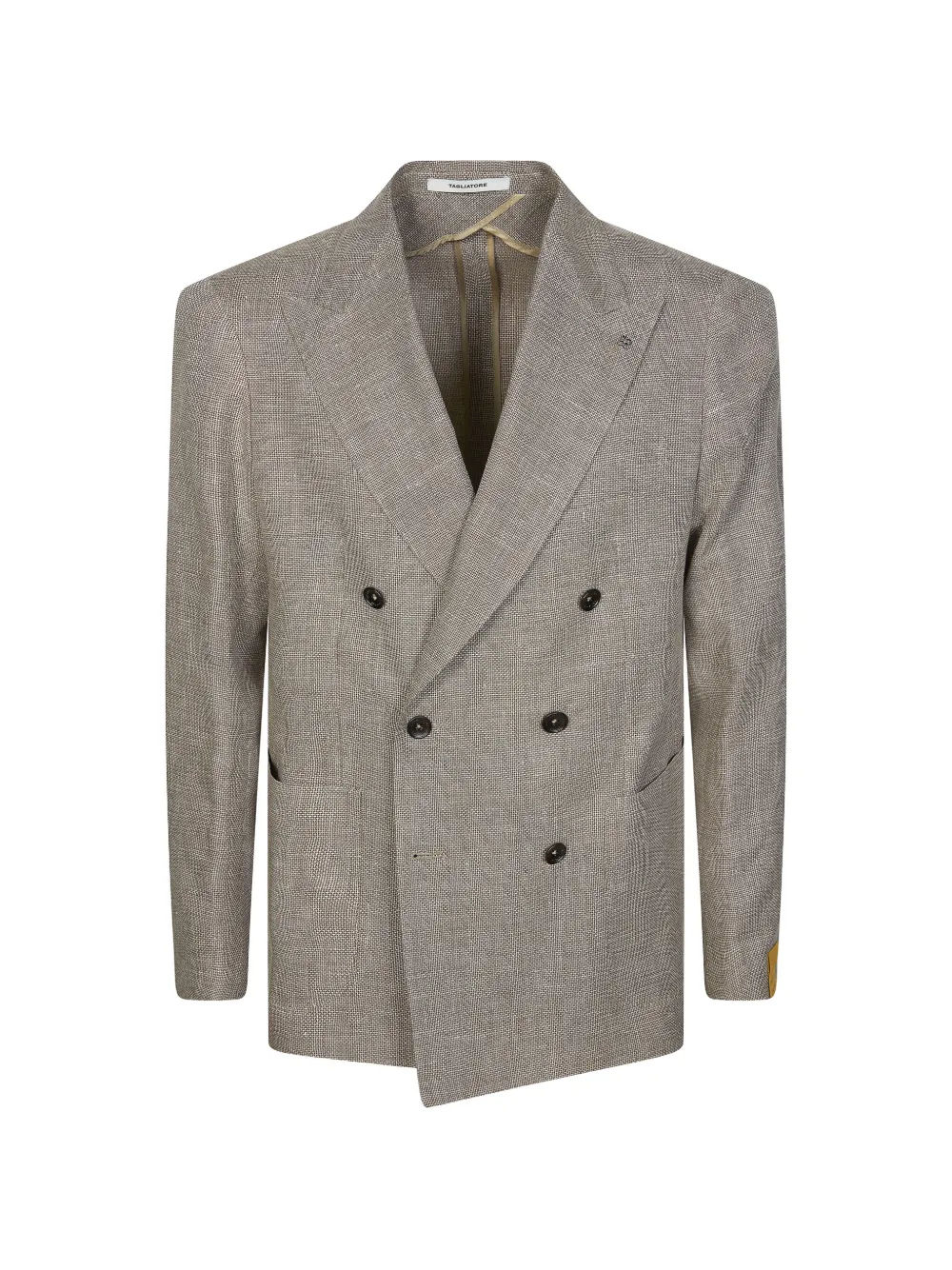 Tagliatore textured double-breasted blazer - Nude
