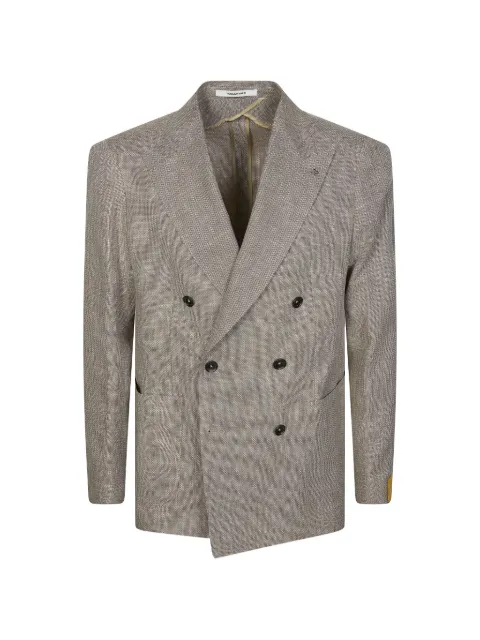 Tagliatore textured double-breasted blazer