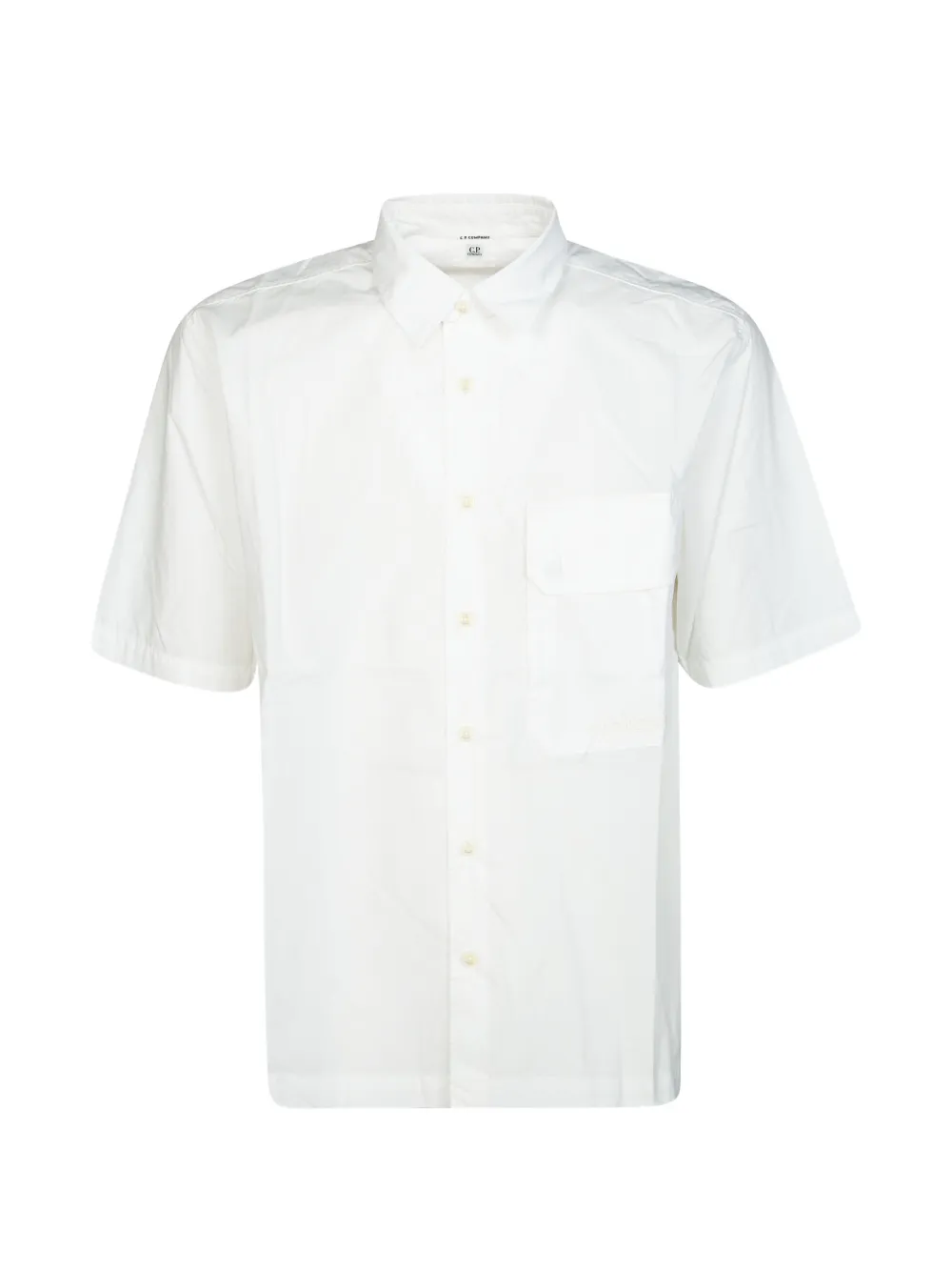 C.P. Company flap-pocket short-sleeve shirt - Bianco