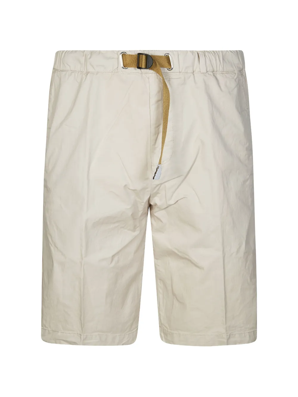 White Sand belted elasticated-waist shorts - Toni neutri