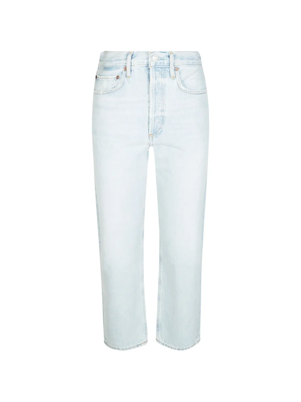 AGOLDE 90'S Crop straight-leg jeans - Blu