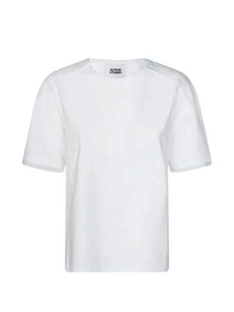 ALPHA STUDIO insert boxy T-shirt