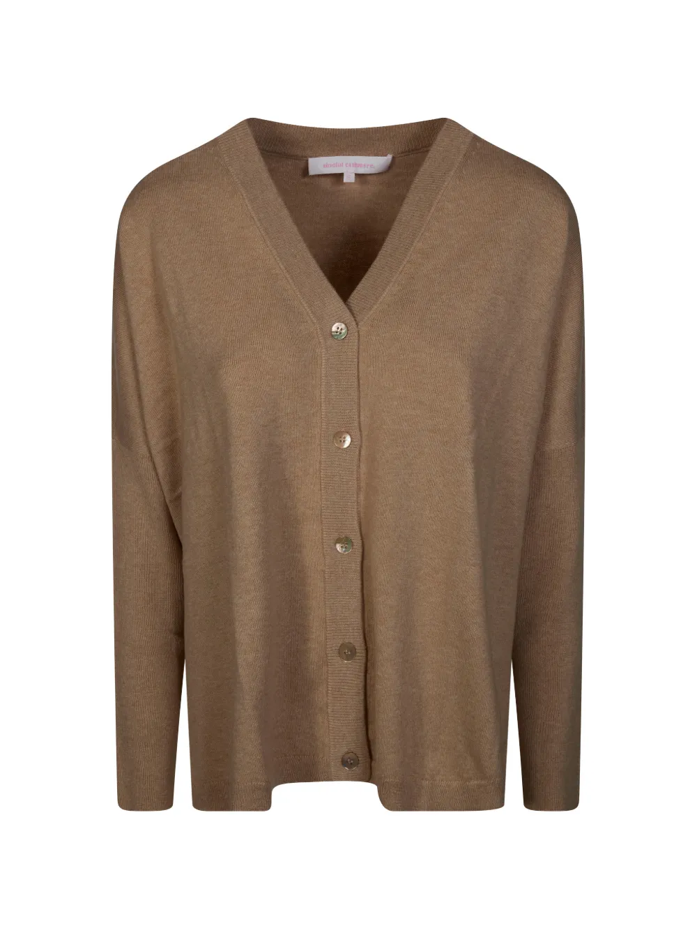 absolut cashmere V-neck button cardigan - Marrone
