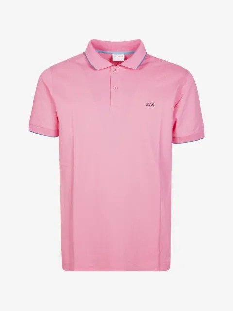 Sun68 playera tipo polo con ribete en contraste