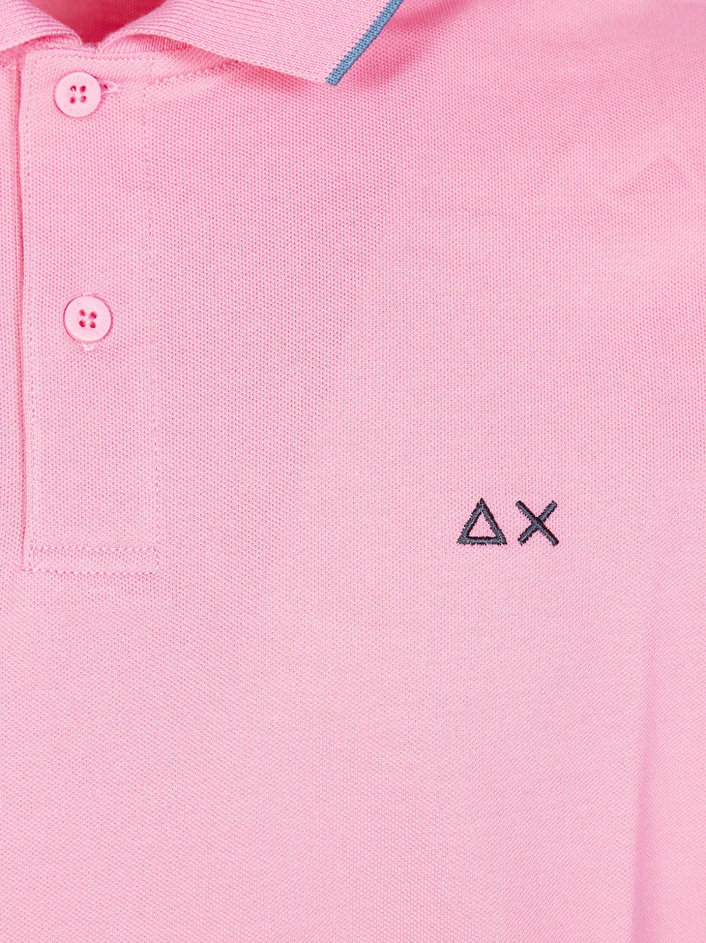 Sun68 Poloshirt met contrasterende afwerking Roze