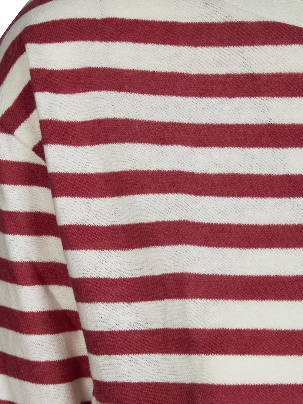 Majestic Filatures Gestreept T-shirt Rood