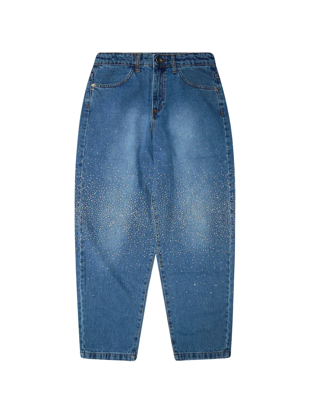 Patrizia Pepe girl Jeans con cristalli - Blu