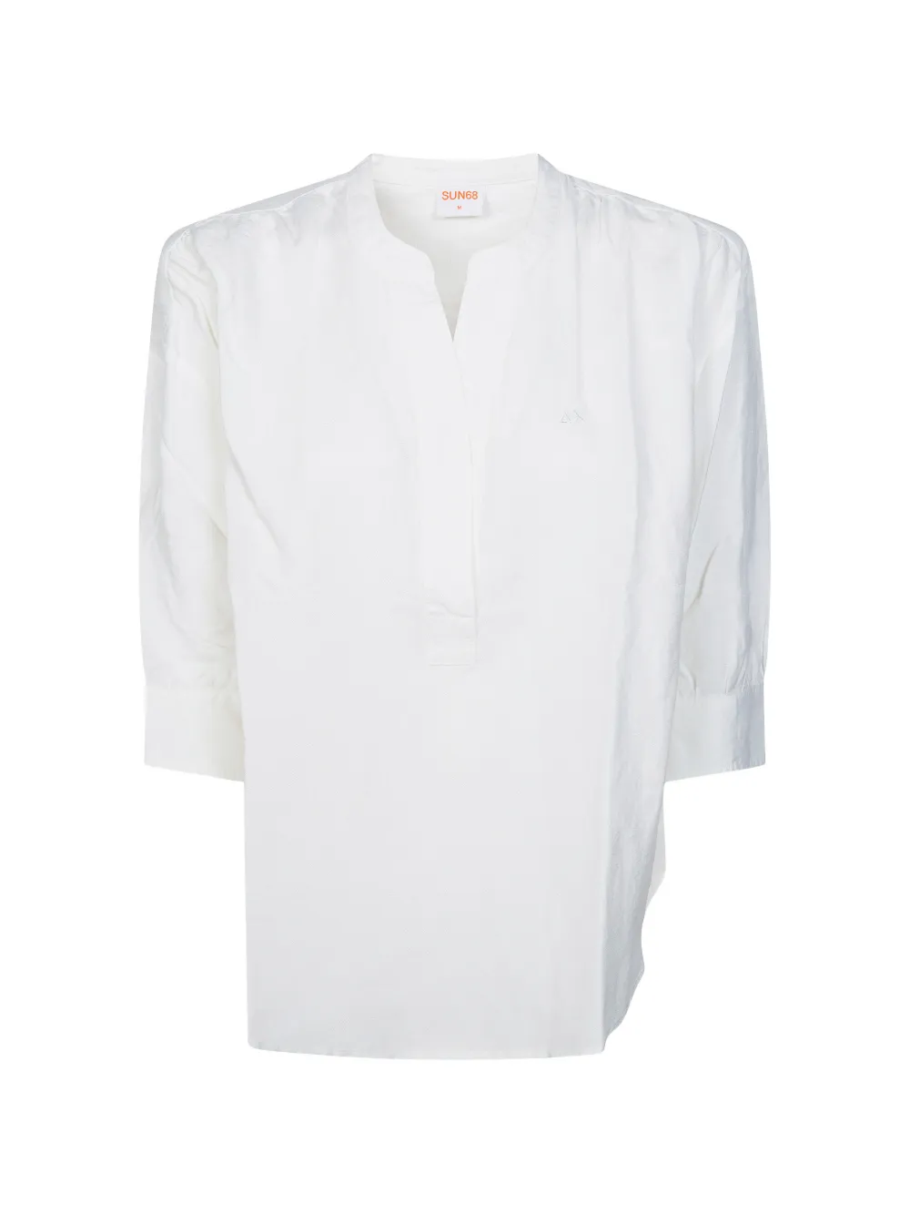 Sun68 linen nshirt - Bianco