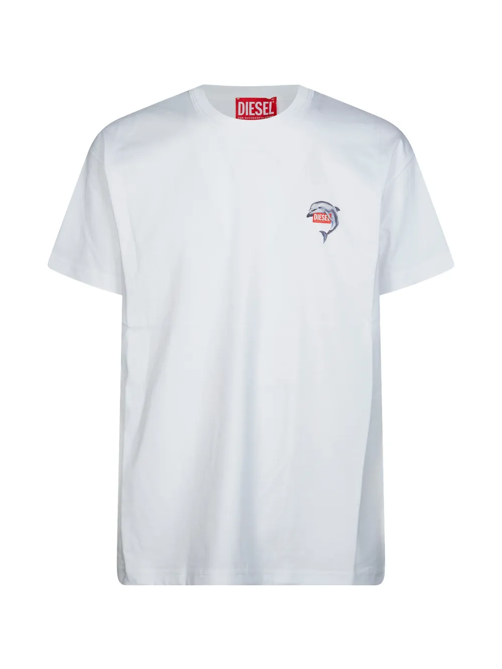 Diesel dolphin-print T-shirt - Bianco