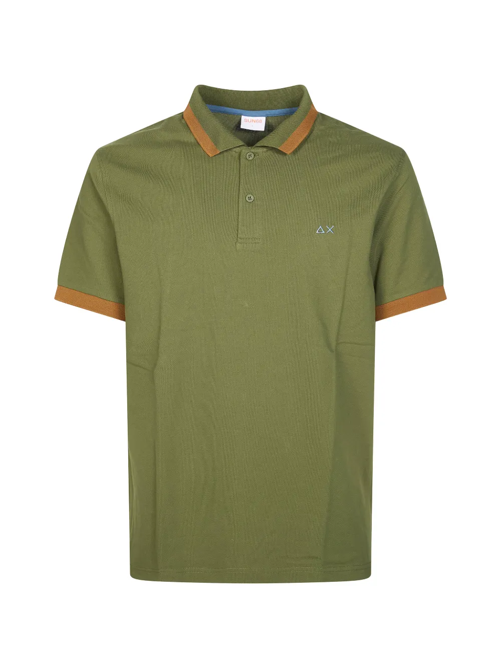 Sun68 contrasting-trim polo shirt - Grün