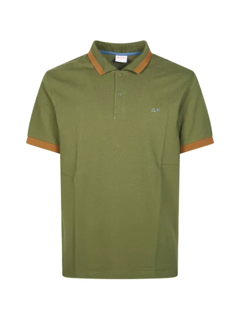 Sun68 contrasting-trim polo shirt