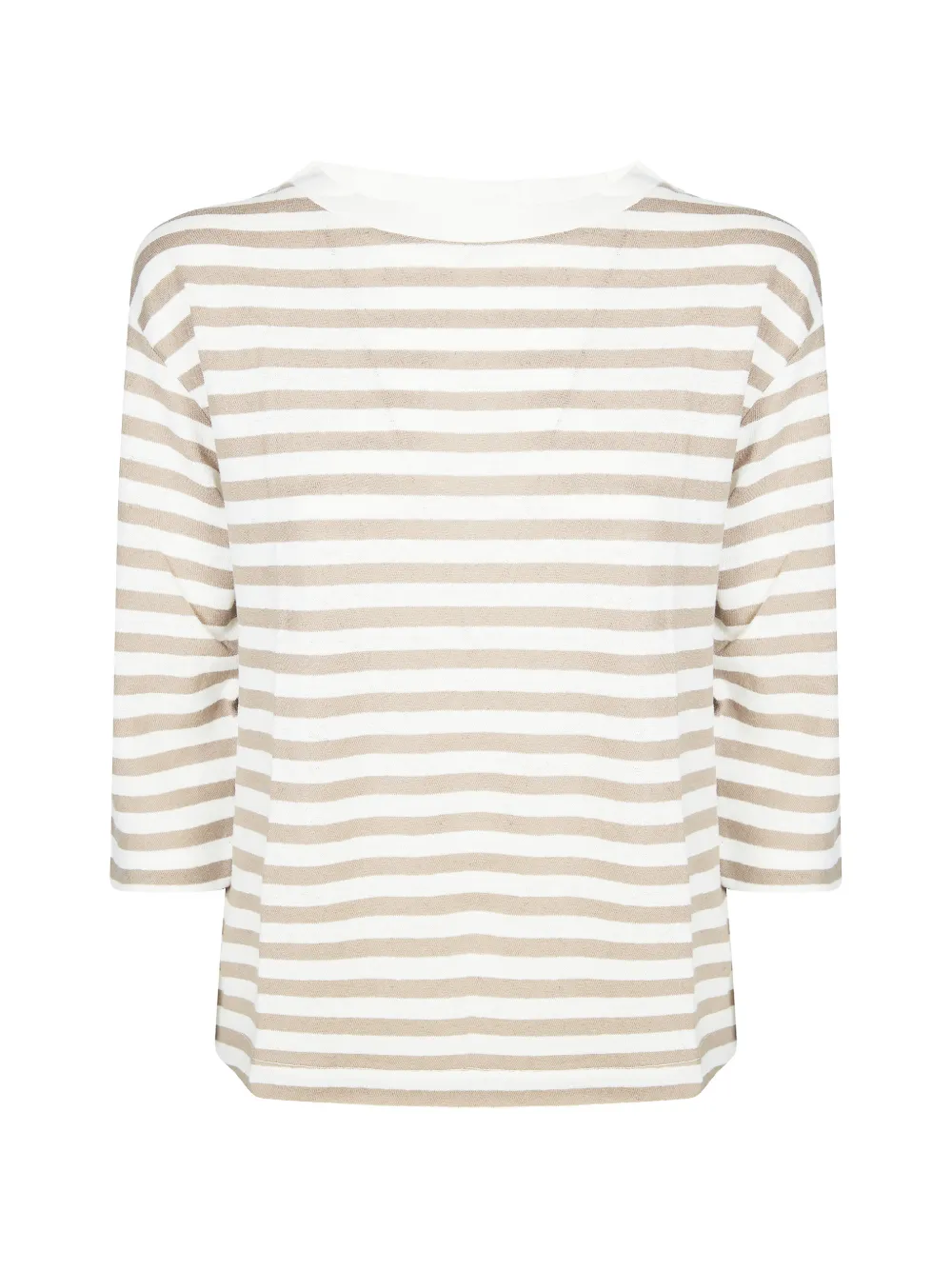 Majestic Filatures boat-neck striped T-shirt - Bianco