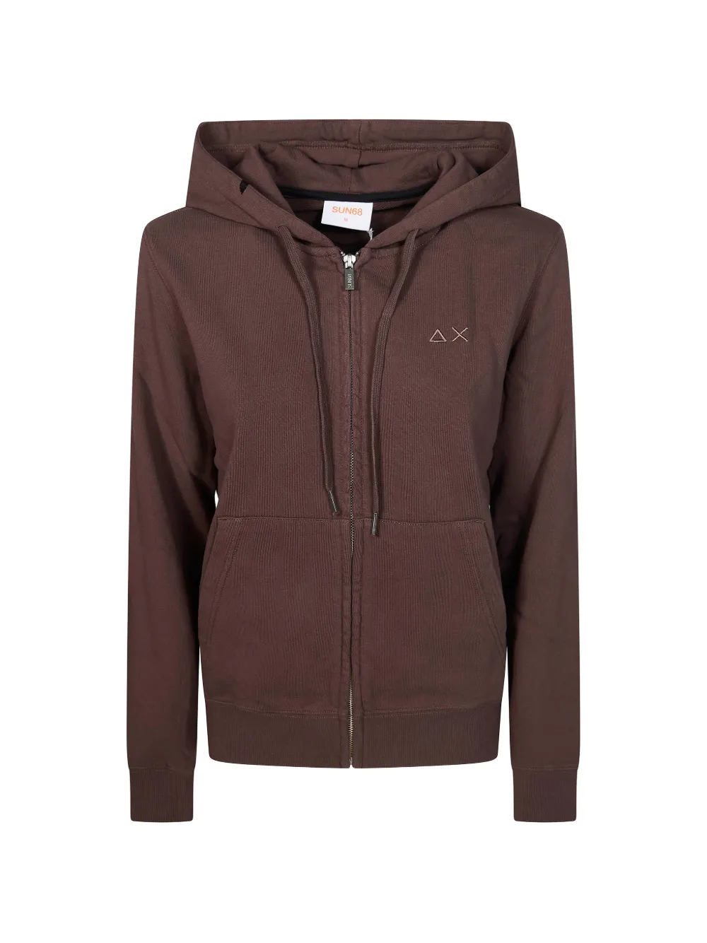 Sun68 zipped hoodie - Marrone