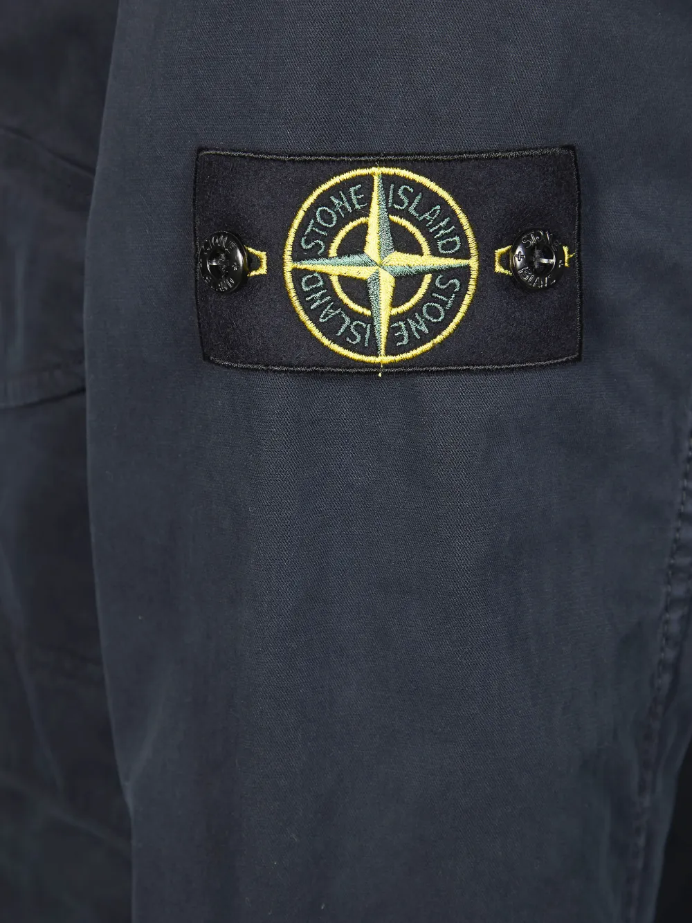 Stone Island Shirtjack met logopatch Blauw