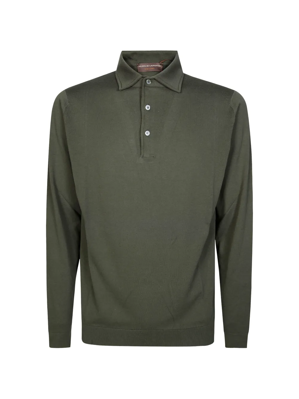 Filippo De Laurentiis long-sleeve polo shirt - Verde