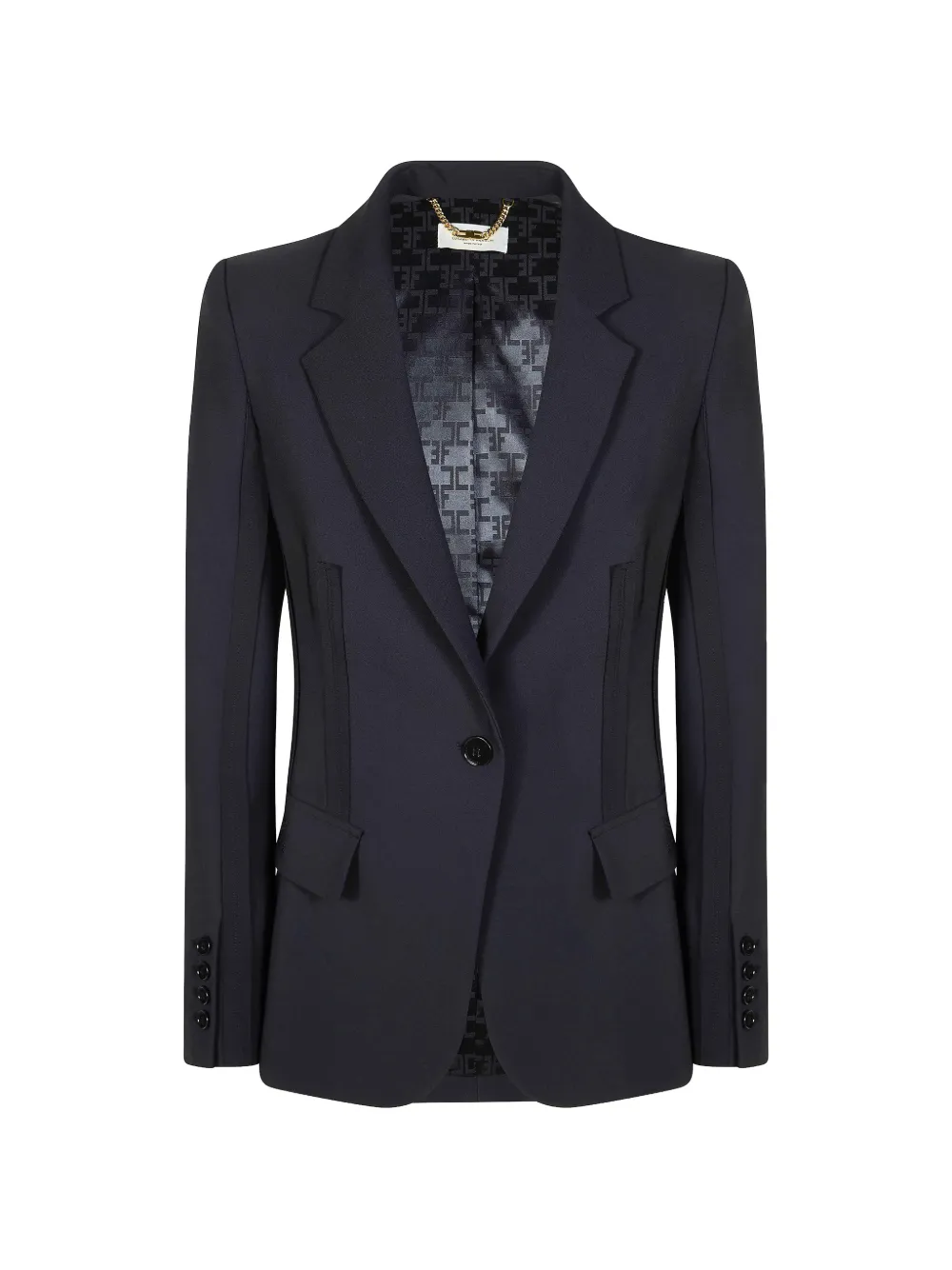 Elisabetta Franchi button single-breasted blazer - Blu