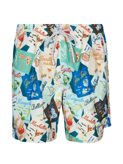 MC2 Saint Barth Lighting cocktail-print swim shorts