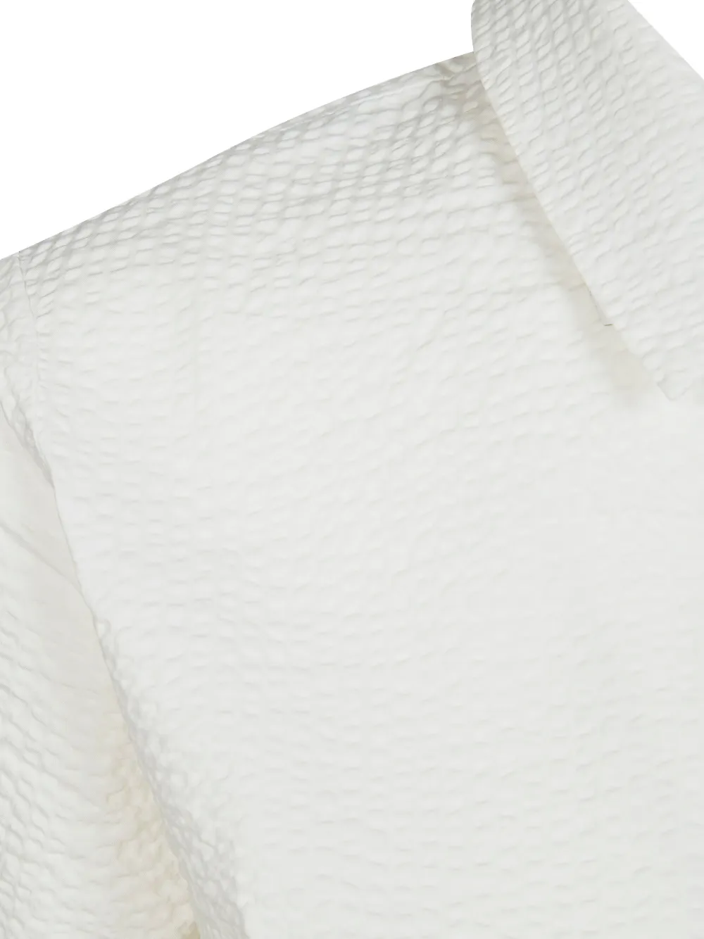  Sun68 Seersucker-texture Shirt - Neutrals 