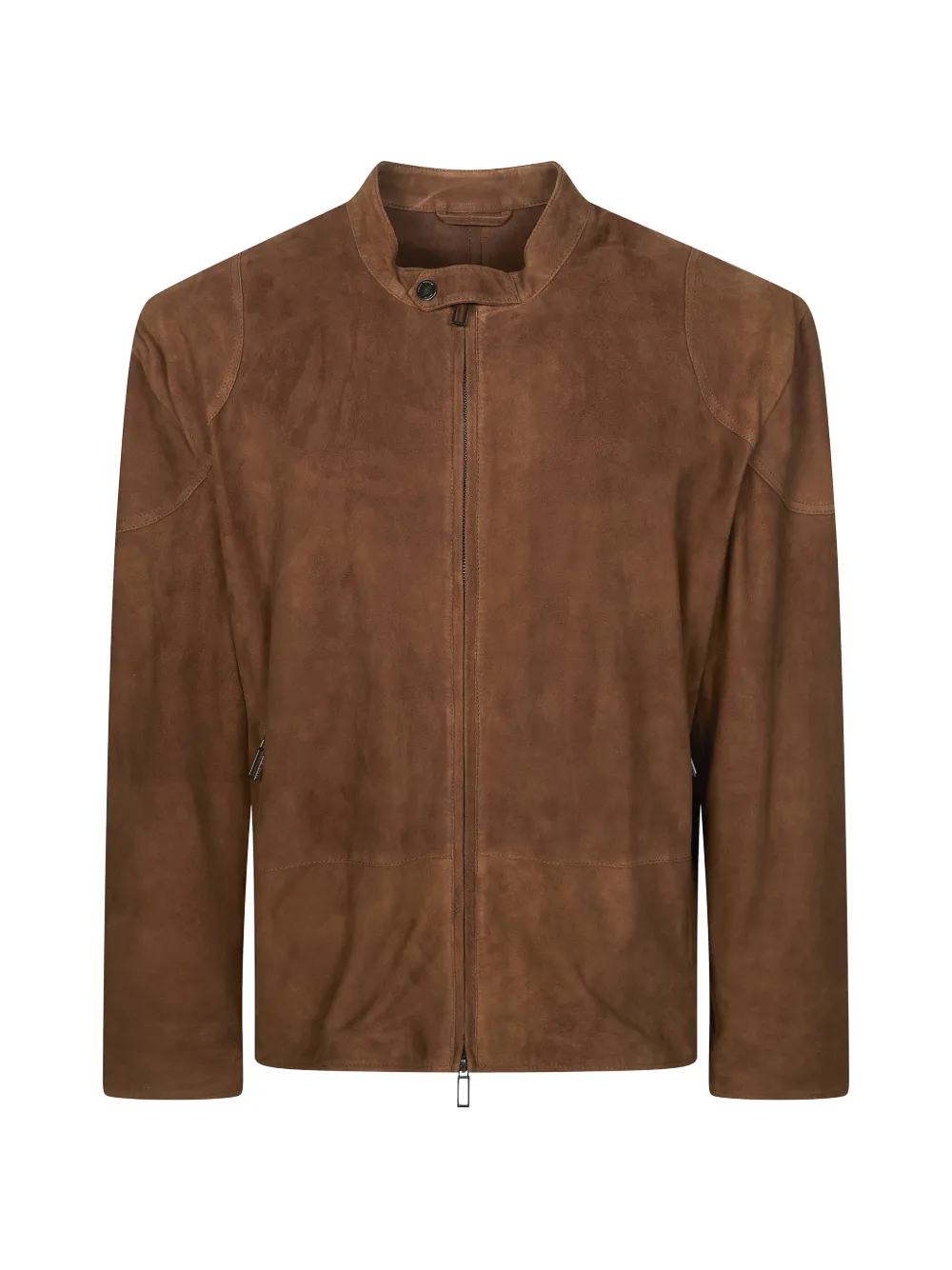 Paolo Pecora suede biker jacket - Marrone