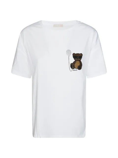 LIU JO T-Shirt mit Perlenapplikation