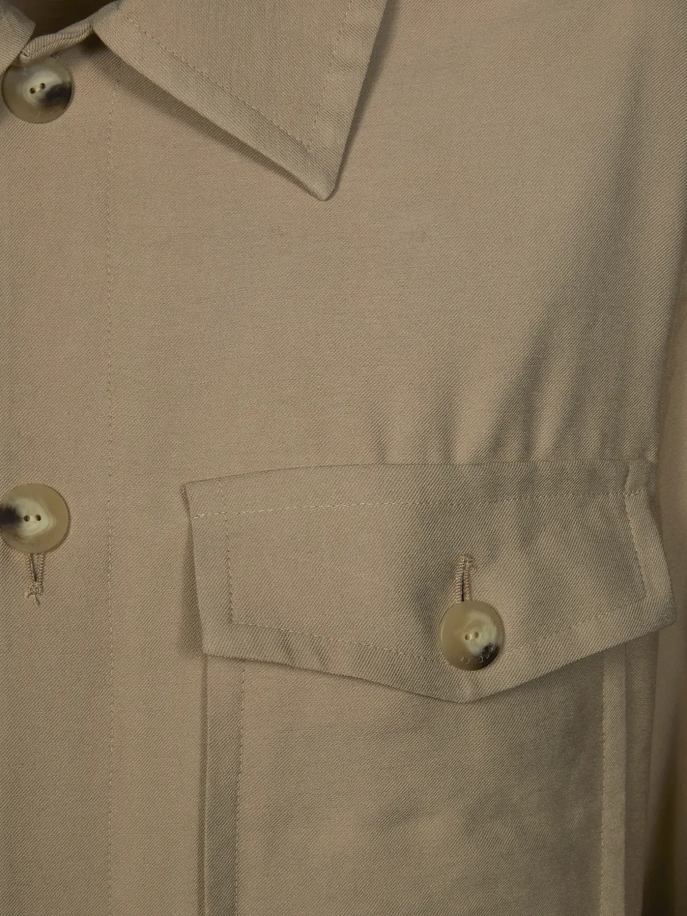 DONDUP Overhemd met klepzak Beige