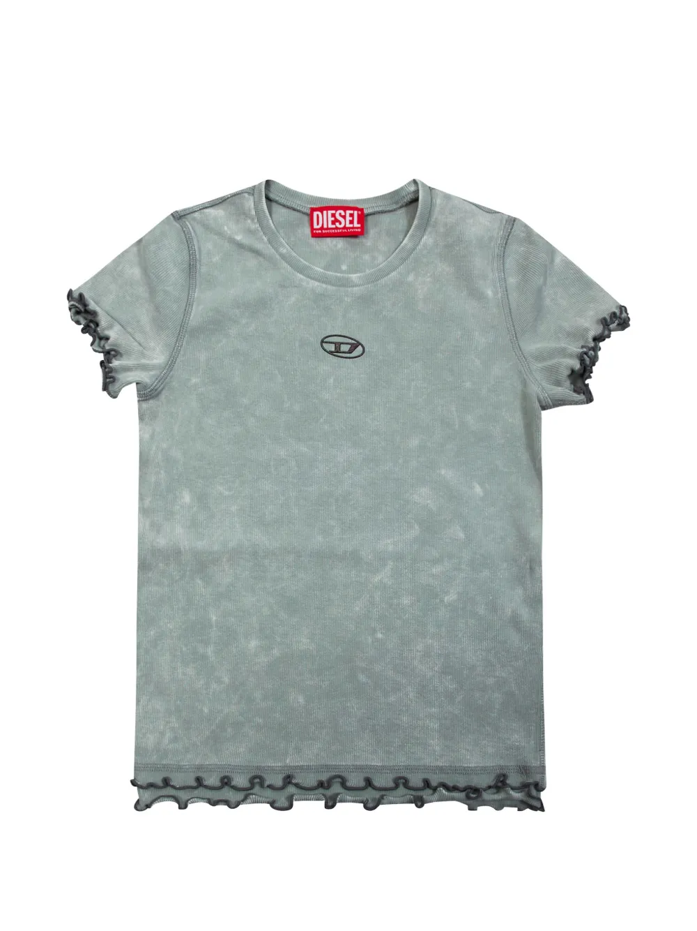 Diesel Kids ruffled T-shirt - Verde