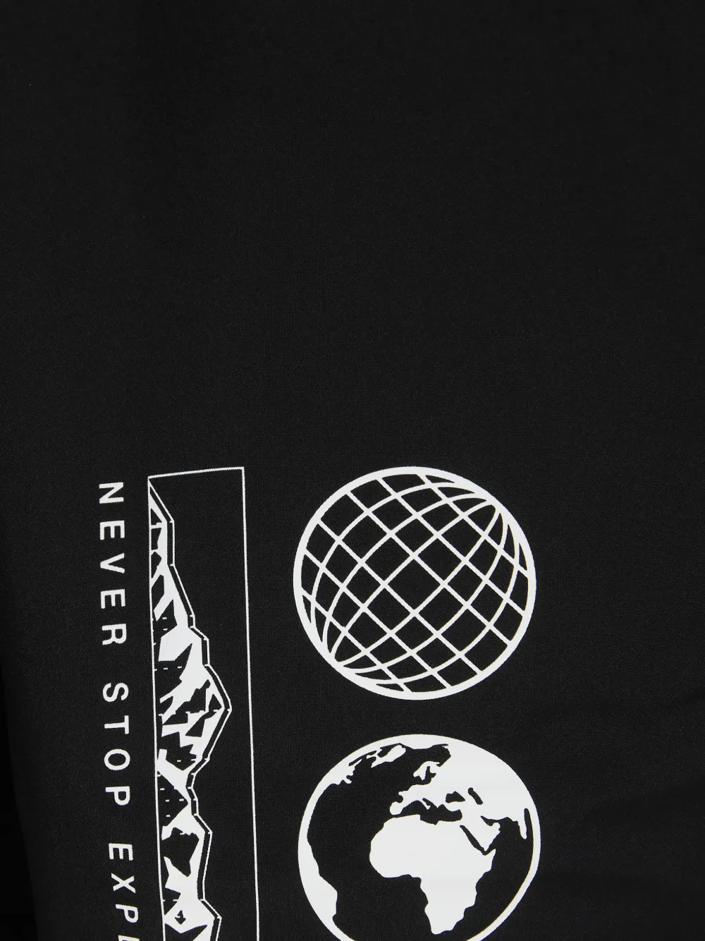 The North Face Shorts met logoprint Zwart