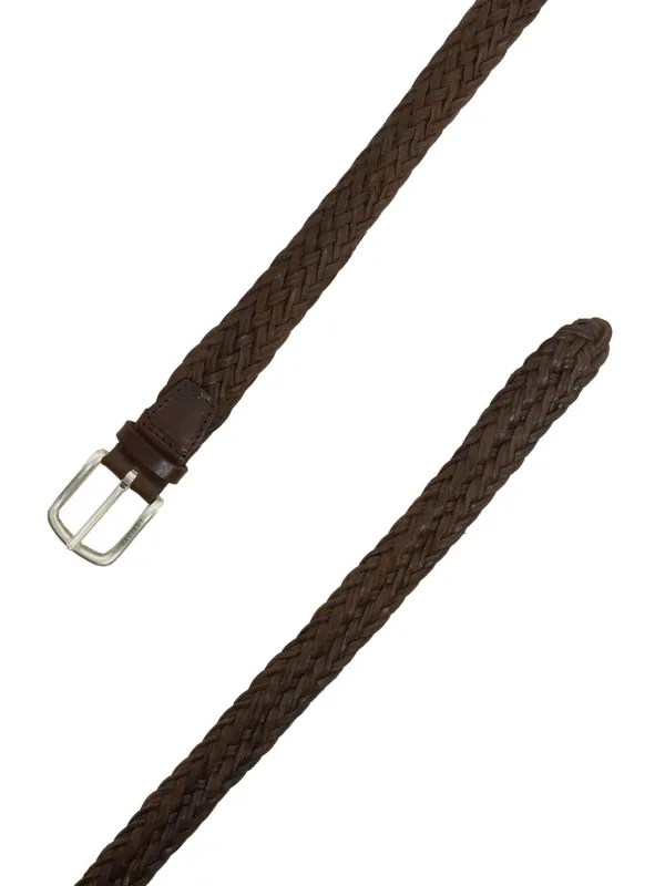 Orciani Braided Leather Belt | Brown | FARFETCH ID display picture 3