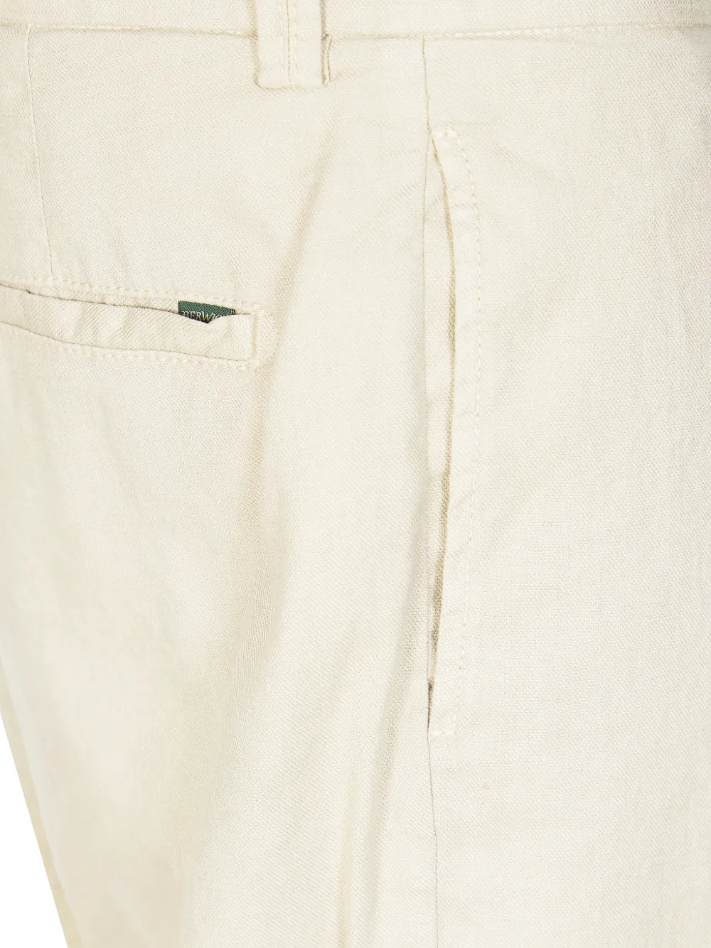 Berwich Geplooide broek met omgeslagen pijpen Beige