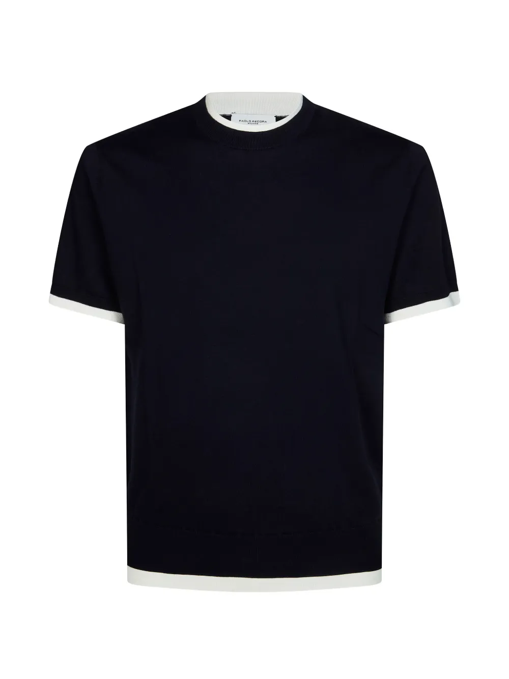 Paolo Pecora contrasting-trim T-shirt - Blu