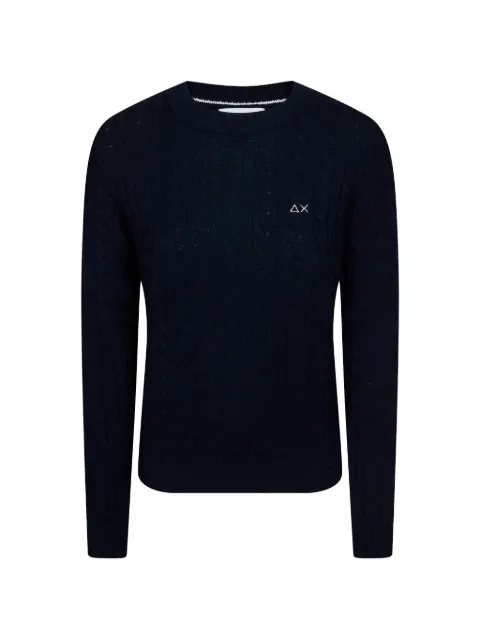 Sun68 pull en maille torsadée