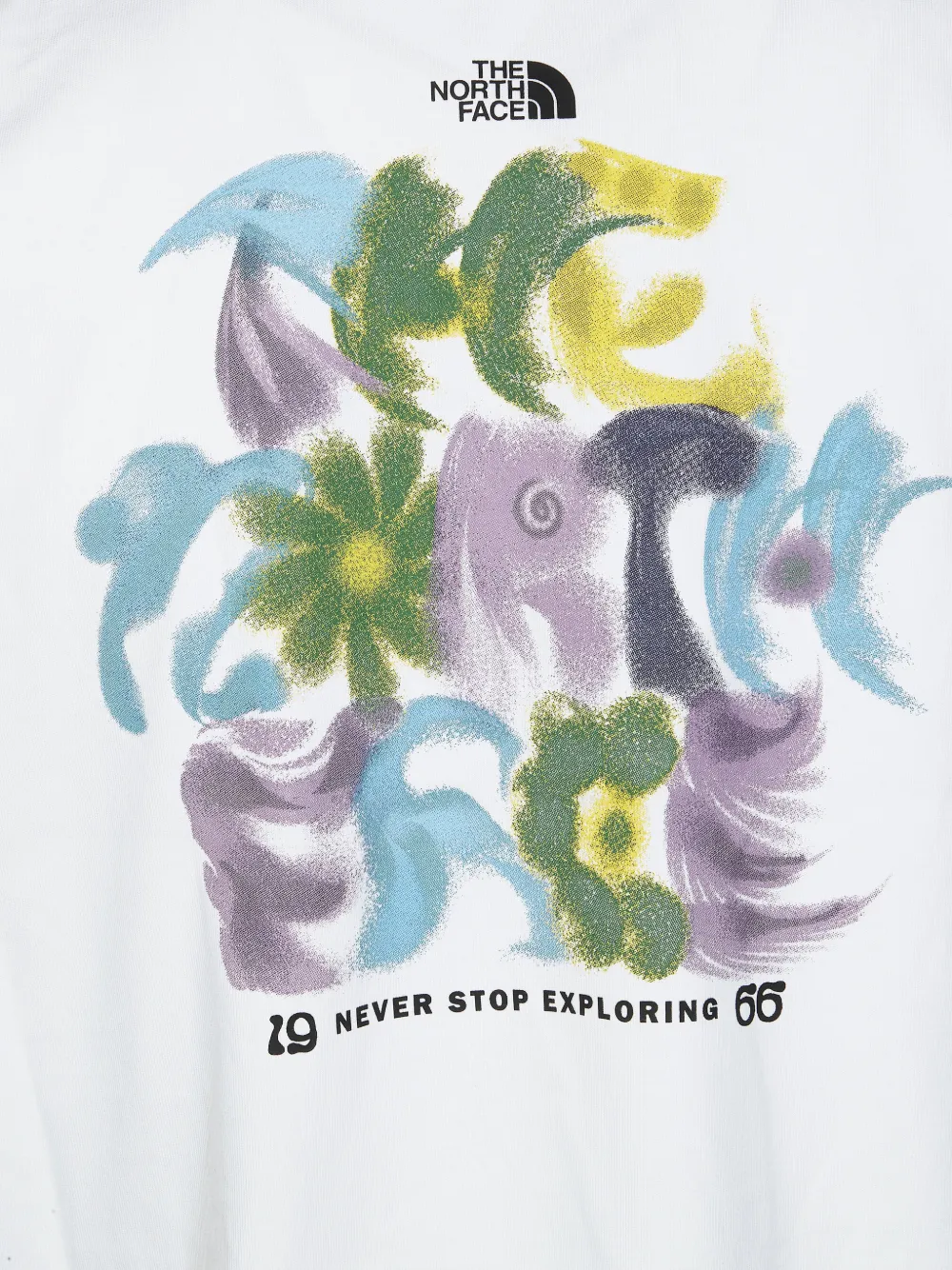 The North Face 1966 TNF T-shirt met wijde mouwen en grafische print Wit