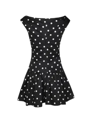 Self-Portrait polka-dot Midi Dress | Black | FARFETCH Self-Portrait polka-dot Midi Dress | Black | FARFETCH