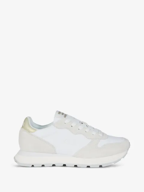 Sun68 Ally gold lace-up sneakers