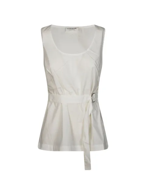 P.A.R.O.S.H. blouse brodée à détail de ceinture