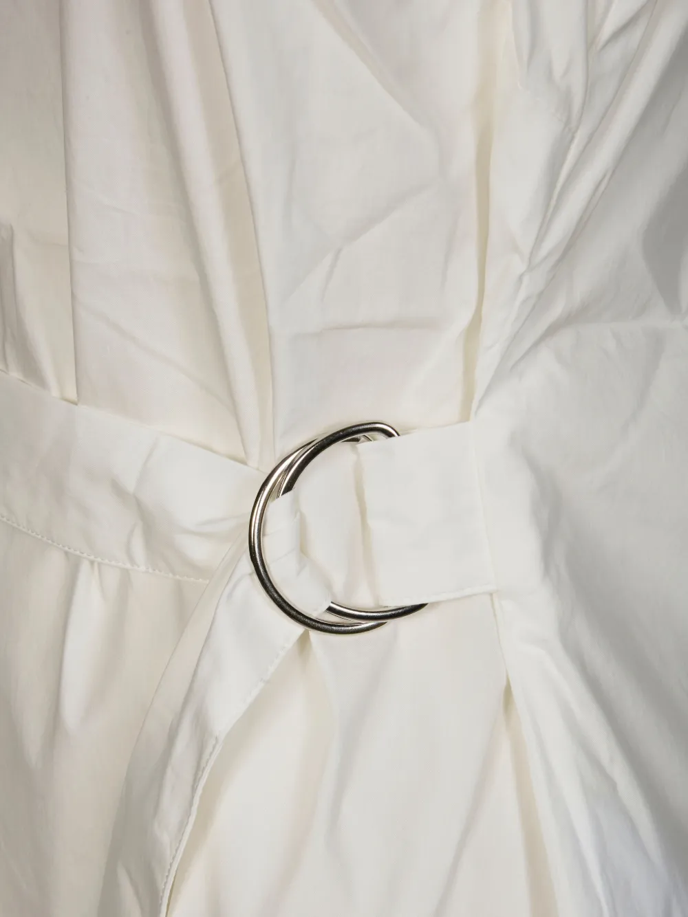  P.a.r.o.s.h. Embroidery Belt-detail Blouse - White 