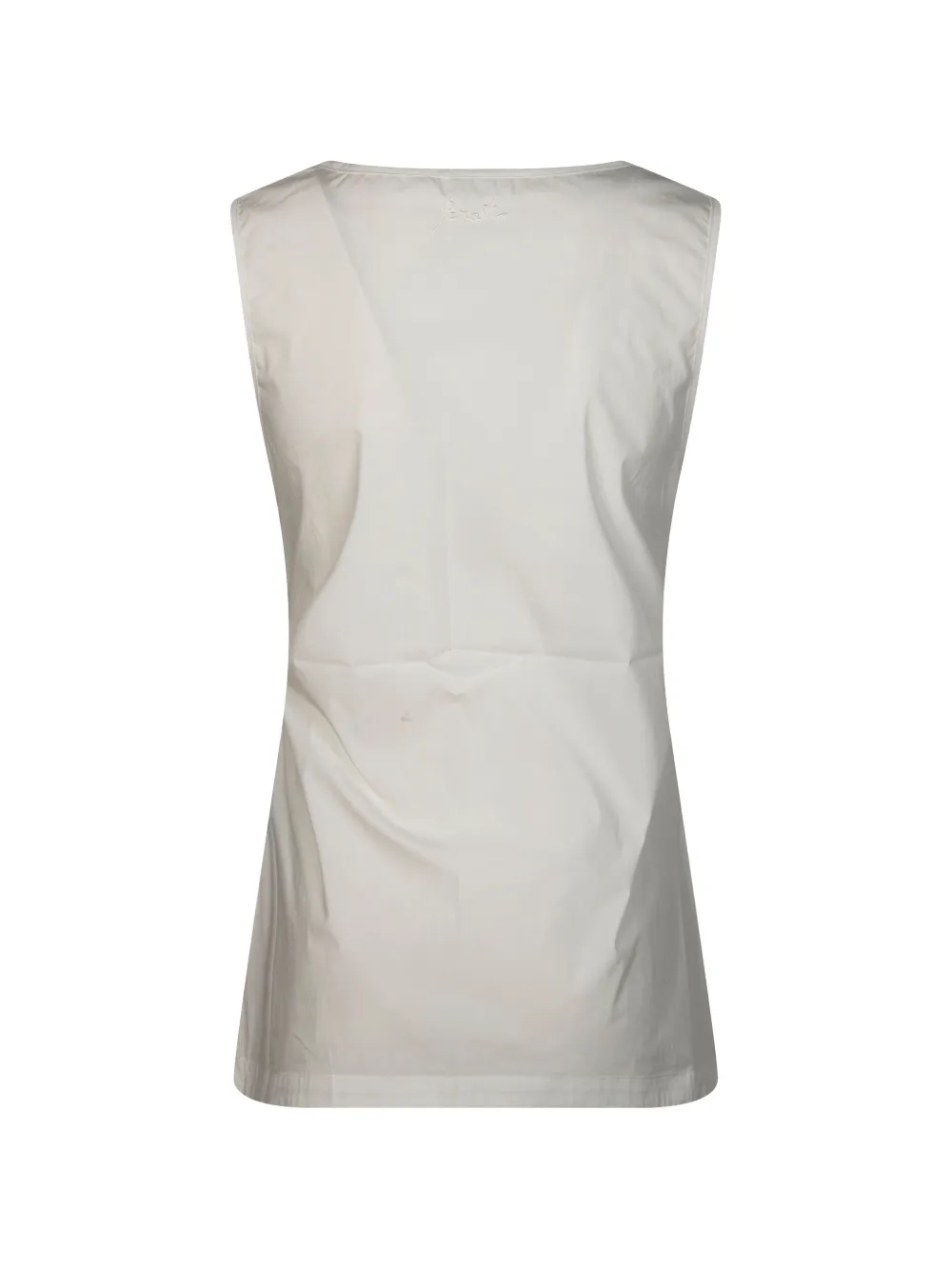  P.a.r.o.s.h. Embroidery Belt-detail Blouse - White 