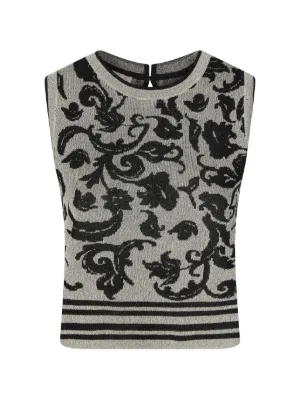 Dolce & Gabbana ポルカドット ニットベスト | ブラック | FARFETCH JP