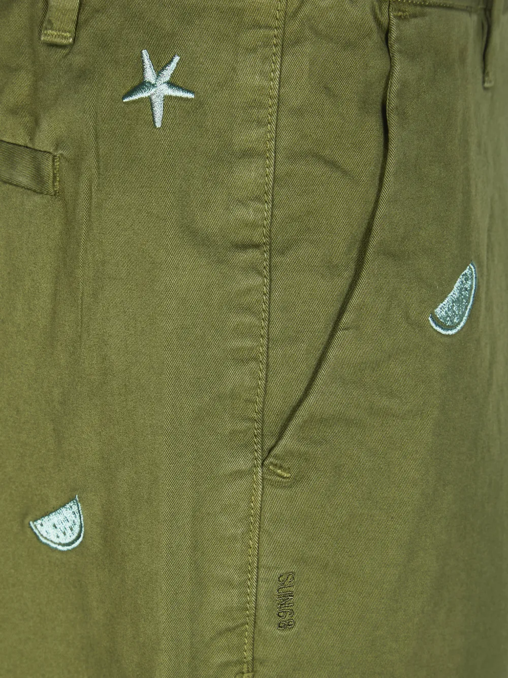 Embroidered Bermuda Shorts