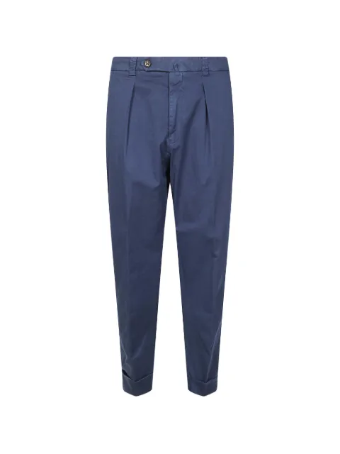 Berwich pleated turned-up trousers