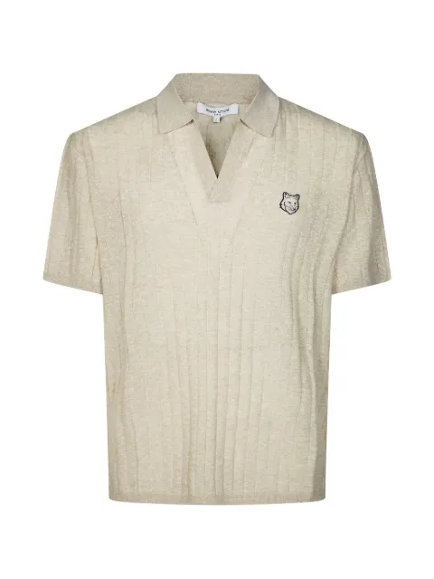 Maison Kitsuné Fox Head ribbed shirt