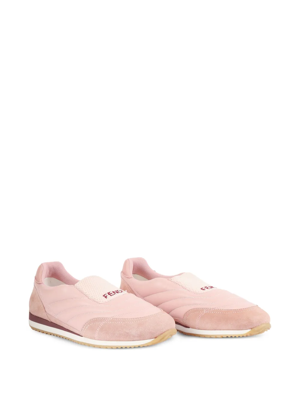 Fendi Kids quilted sneakers - Rosa