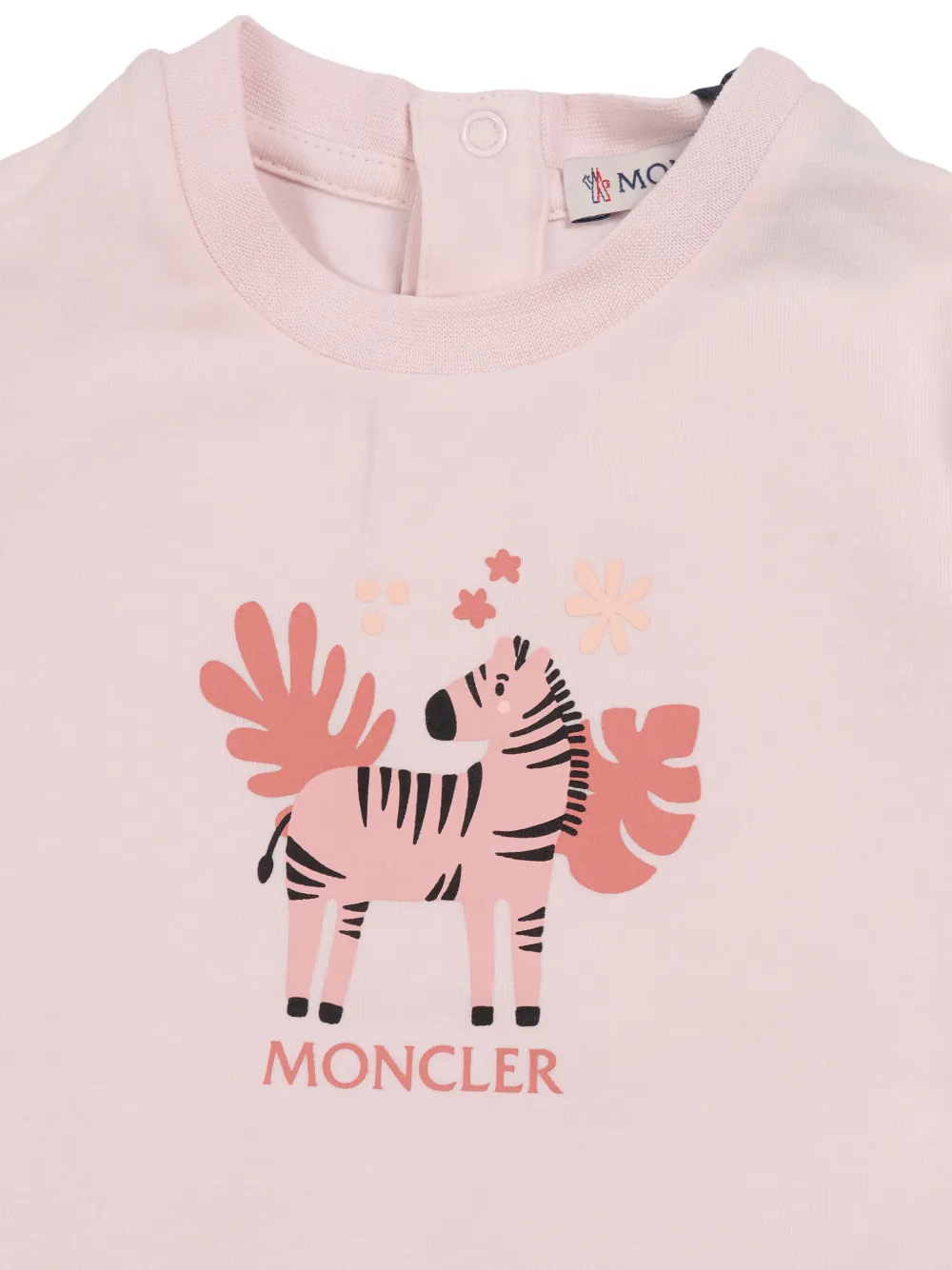  Moncler Enfant Zebra-print Sleeveless Dress - Pink 