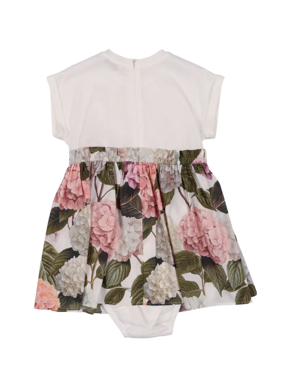 Dolce & Gabbana Kids Jurk met bloemenprint Wit