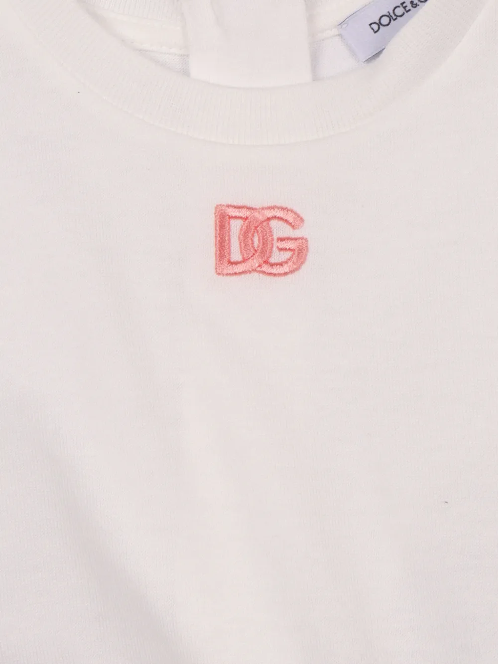 Dolce & Gabbana Kids Jurk met bloemenprint Wit