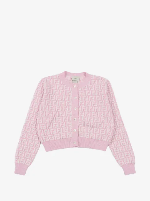 Fendi Kids cardigan à motif FF