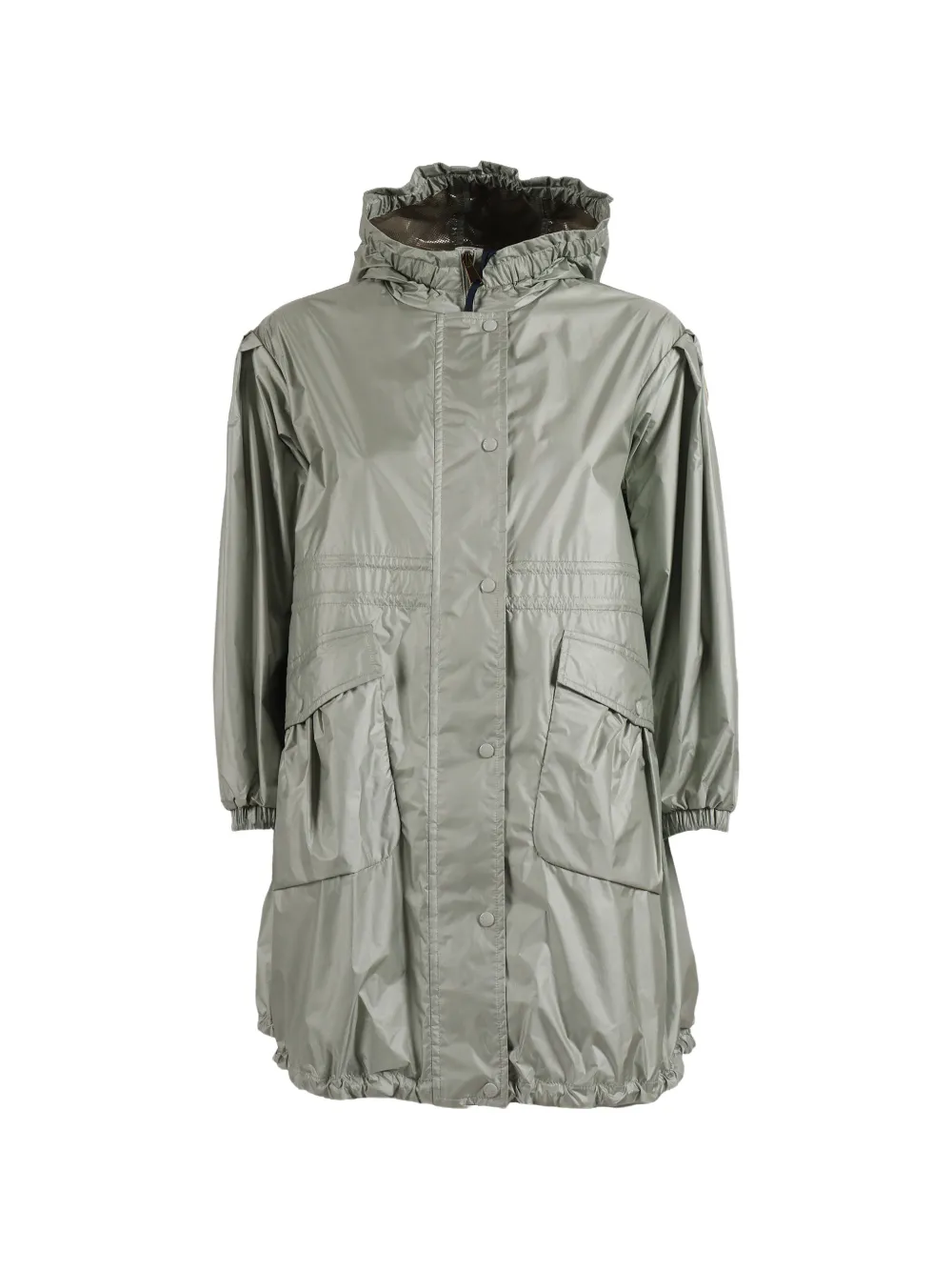 Moncler Enfant ラッフル パーカーコート | グレー | FARFETCH JP