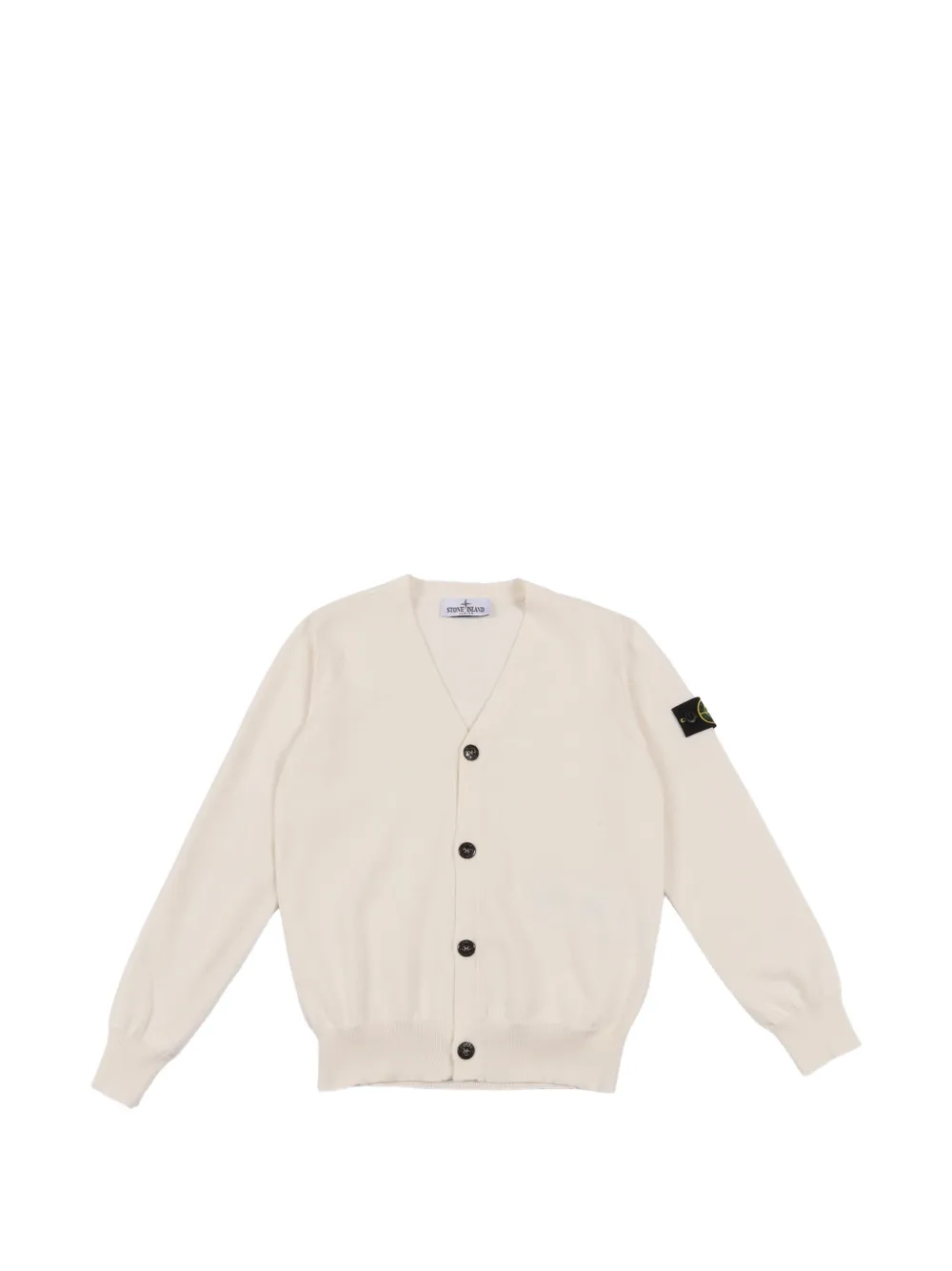 Stone Island Junior patch-detail cardigan - Toni neutri