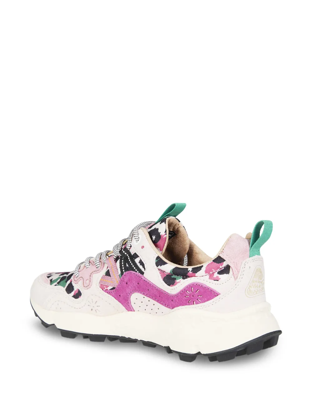 FLOWER MOUNTAIN Yamano 3 leopard-print sneakers Beige